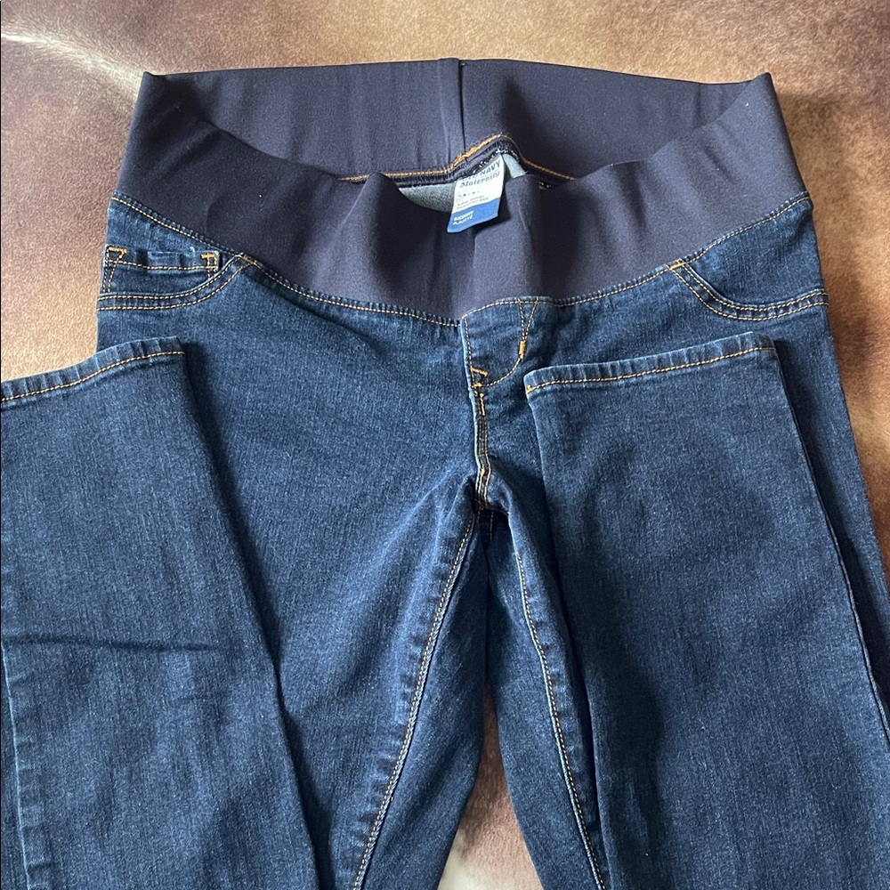 Women's Maternity Old Navy Blue Denim Jeans